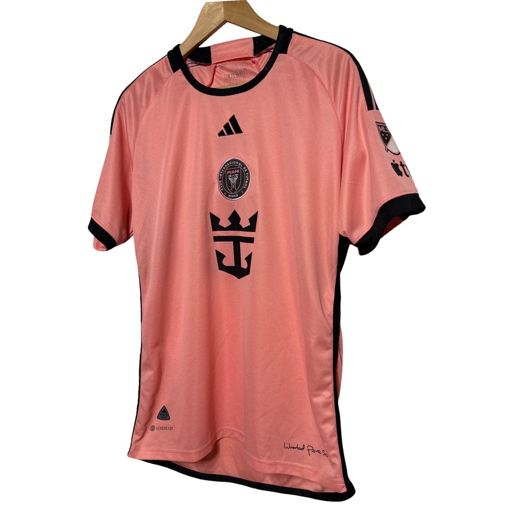 Adidas Inter Miami Authentic 24/25 Aeroready Pink Soccer Jersey Messi #10 Size L